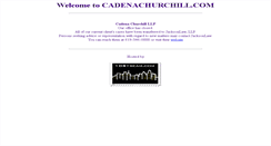 Desktop Screenshot of cadenachurchill.com